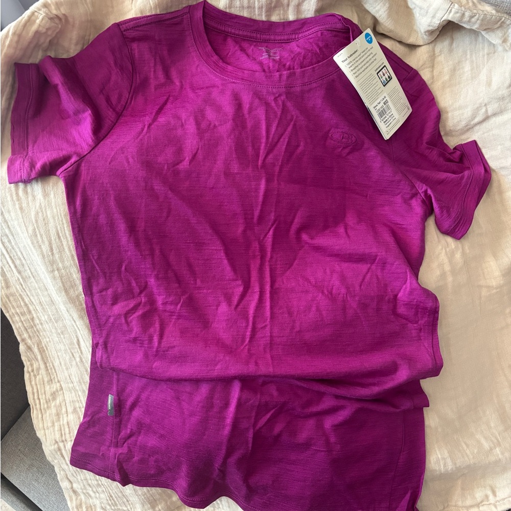 NWT Icebreaker XS Women’s Tech Lite Tee in “Vivid” Color
